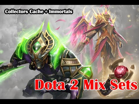 My Dota 2 Mix Sets with Collectors Cache + Immortals Part 1