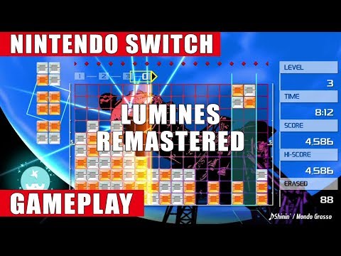 Lumines Remastered Nintendo Switch Gameplay