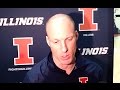 Illinois Basketball Coach John Groce Media Interview.