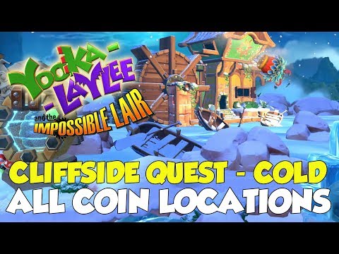 Yooka-Laylee And The Impossible Lair Cliffside Quest - Cold All Coin Locations