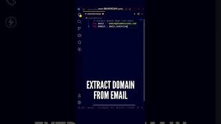 😀😀 Amazing JavaScript Method to Extract Domain Names from Email #shorts #javascript #programming