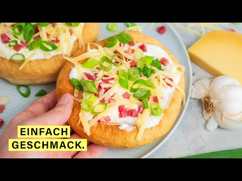 Ungarische Langos selber machen wie vom Weihnachtsmarkt 🎅🏻🎄