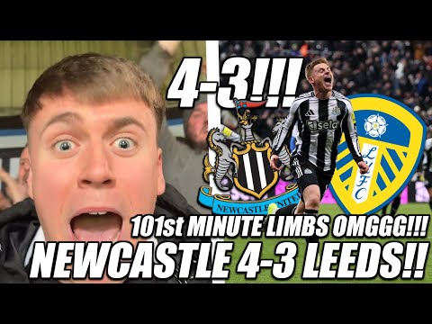 *101st MINUTE LIMBS OMGGG!!!* NEWCASTLE VS LEEDS VLOG!! 4-3