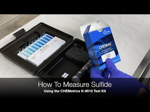 How To Measure Sulfide Using the CHEMetrics K-9510 Test Kit