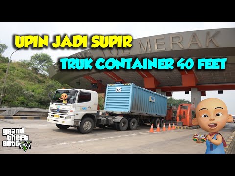 Upin jadi supir truk container 40 feet, Ipin di tilap - GTA V Upin Ipin Episode Terbaru 146