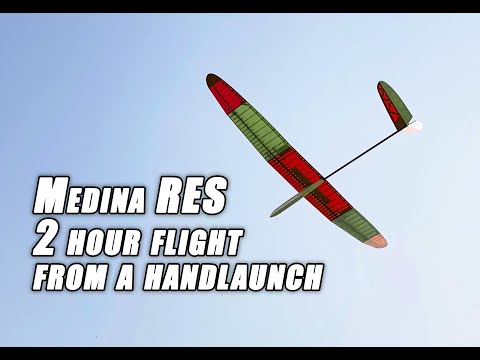MEDINA RES Glider - 2 hour flight from a hand launch