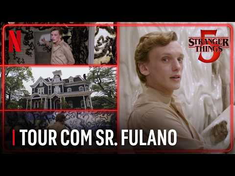 Tour pelo set com Jamie Campbell Bower | Stranger Things 5 | Netflix Brasil