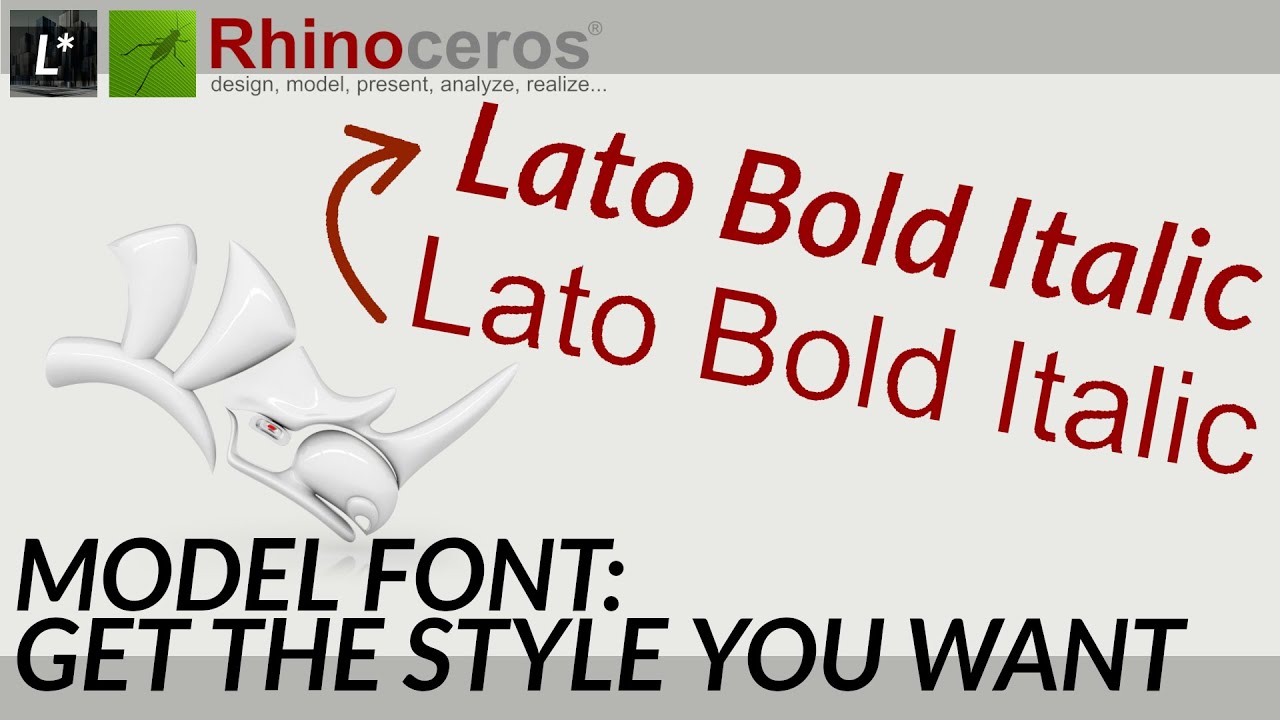 Model Font - Component explained - With examples - Grasshopper 1 - Rhino 8