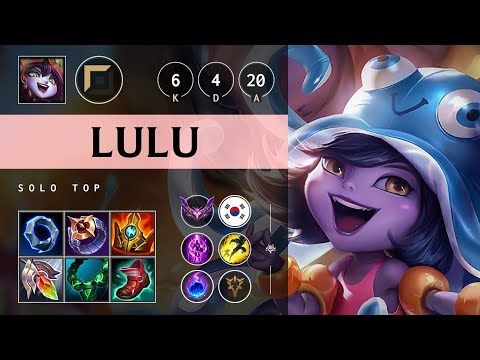Lulu Top vs Pantheon: Killing spree - KR Master Patch 14.23