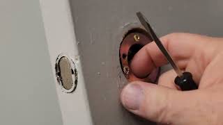 How to remove a deadbolt with no exposed screws (USLOCK Brand)