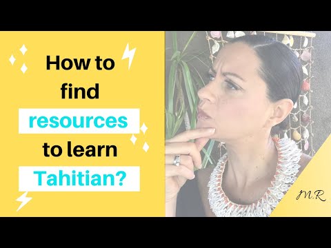 How to find resources to learn Tahitian?