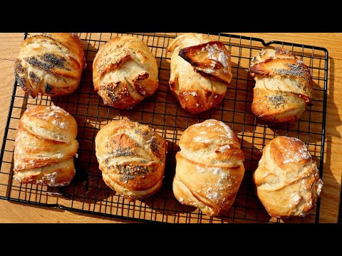 Dinkel Krusties pünktlich zum Frühstück / Dinkelbrötchen über Nacht backen