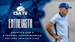Coletiva pós-jogo com o técnico Itamar Schülle: Joinville 1x0 CSA - CSA TV
