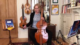 Bass Viol Elementary Lesson 2: How to hold the bow and bowing with Jacqui