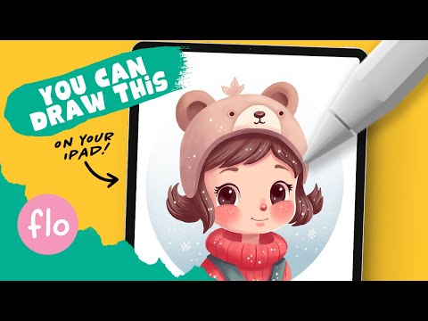 You Can Draw This Winter Girl Character in PROCREATE - Step by Step Procreate Tutorial