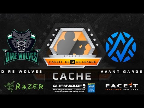 Dire Wolves vs Avant Garde - Cache (FACEIT League 2015 Stage 2 OCE)