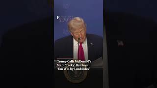 Trump Says McDonald’s Oval Office Stunt Was 'Tacky', But Says 'You Win By Landslides' | N18G