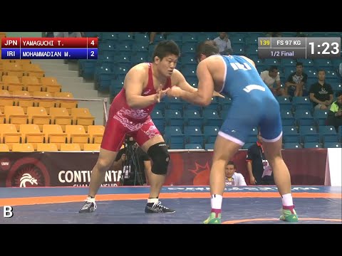 1/2 FS - 97 kg: M. MOHAMMADIAN (IRI) df. T. YAMAGUCHI (JPN), 14-9