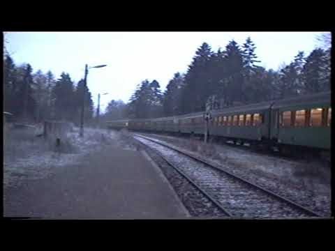 Abschiedsfahrten auf der Kanonenbahn Leinefelde – Geismar  am 30. und 31.12.1992