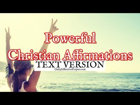 Powerful Christian Affirmations That Will Change Your Life (Text Version - No Sound) Video
