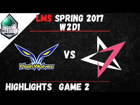 FW vs JT Highlights Game 2 LMS Spring W2D1 2017 Flash Wolves vs J Team