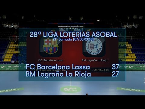 LIGA LOTERIAS ASOBAL J21 FC Barcelona Lassa - BM Logroño La Rioja 37-27