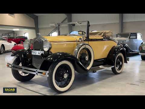 FORD MODEL A, 668B CABRIOLET MED RUMBLE SEAT, årsmodell 1930