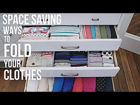 How to Fold Your Clothes to Save Space | HGTV