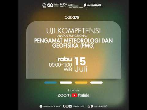 OGD 275 - Uji Kompetensi Jabatan Fungsional Pengamat Meteorologi dan Geofisika