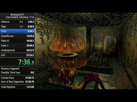 Resident Evil (PC) - Chris Knife% Glitchless in 37'04