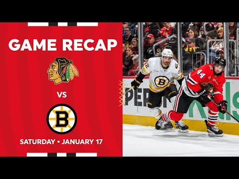 Blackhawks vs. Bruins Game Highlights | 1.17.26