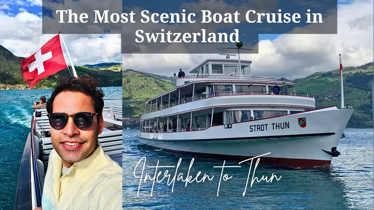 Dive into the allure of Lake Thun with Boat Cruise video tour.