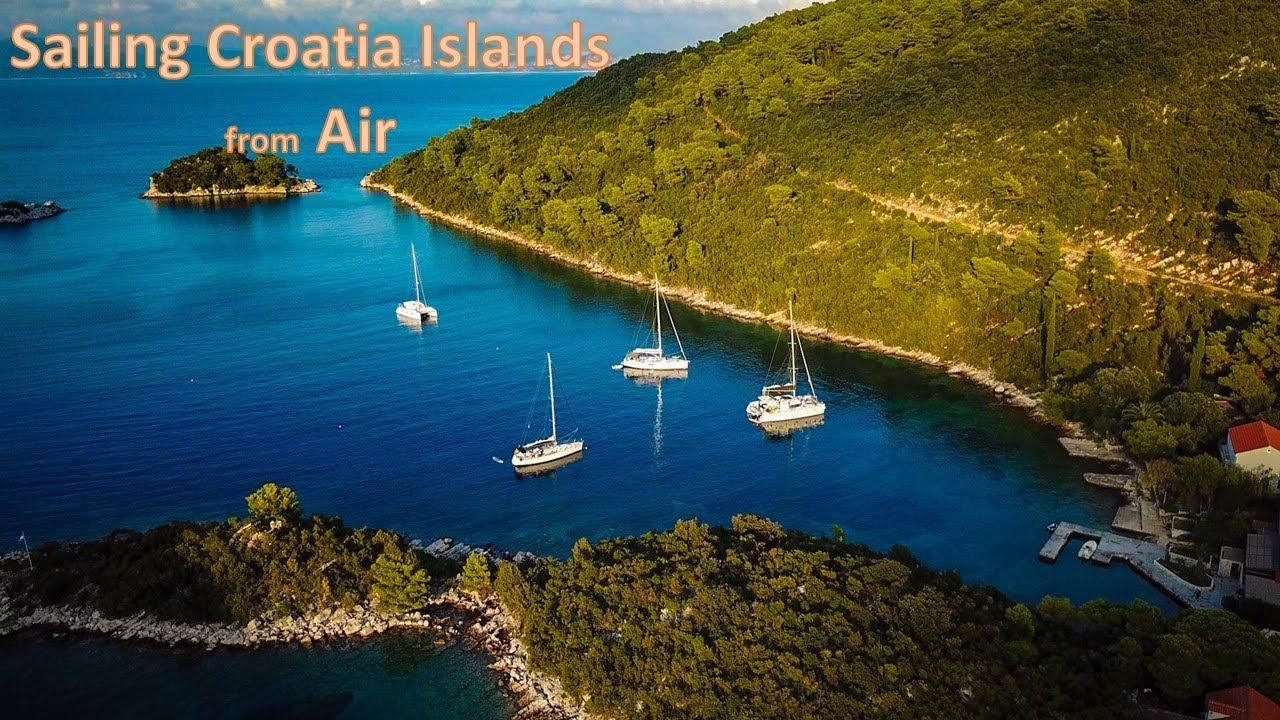 Sailing Croatia Islands - Drone