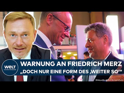 Video Thumbnail: FRIEDRICH MERZ: "Form des 'weiter so'"! – Christian Lindner warnt Friedrich Merz vor Schwarz-Grün