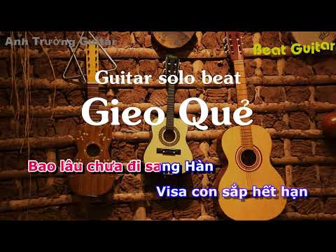 Karaoke Gieo Quẻ - Hoàng Thuỳ Linh Guitar Solo Beat Acoustic | Anh Trường Guitar