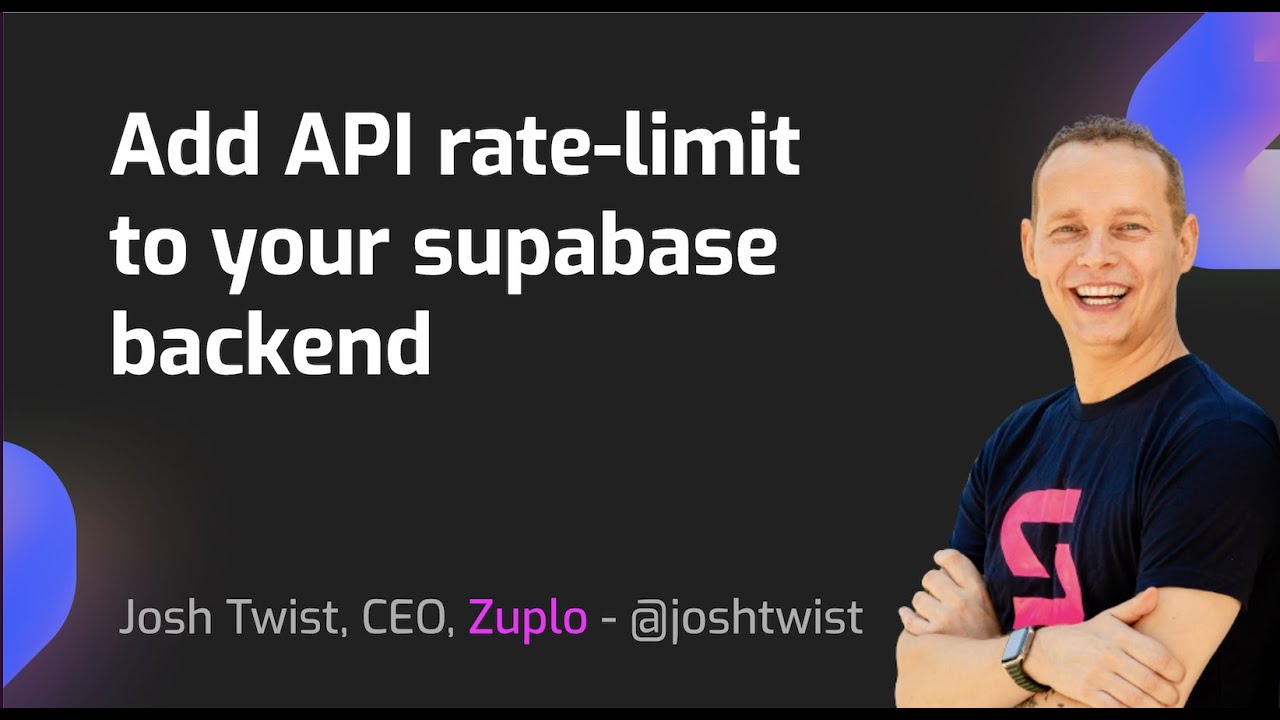 Add an API rate limit to your Supabase backend with a serverless API gateway