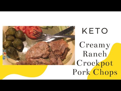 Creamy Ranch Crockpot Pork Chops (Keto / Low Carb)