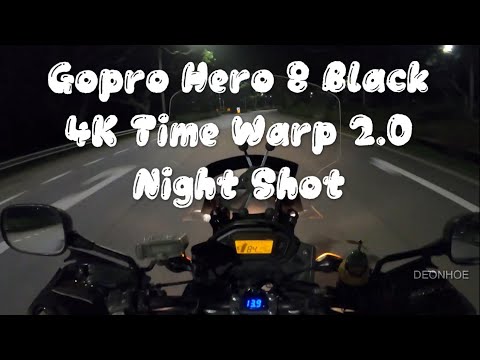 【4K】HONDA CB400X Gopro Hero 8 Black Road Test【Time Warp 2.0 Night Shot】