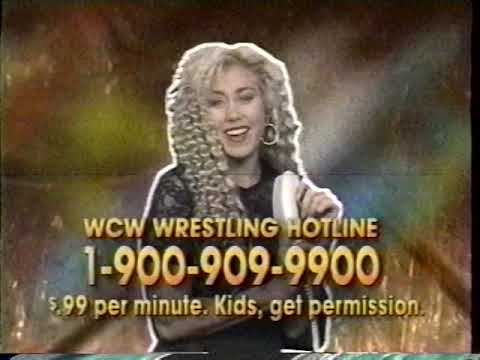VHS commercial WCW Wrestling Hotline 1994