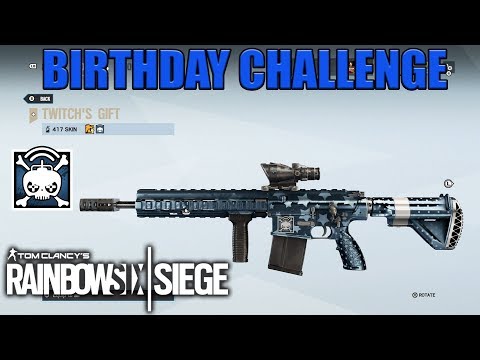 Twitch's Gift Weapon Skin Birthday Challenge - Rainbow Six Siege