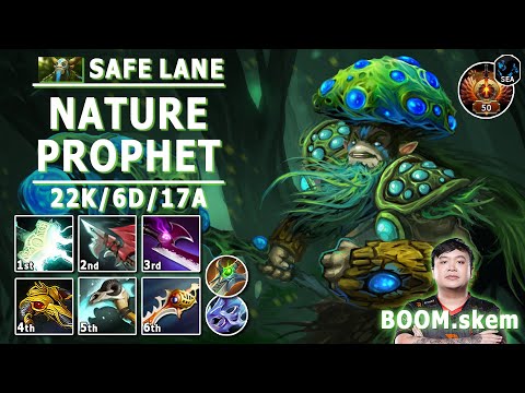 Nature's Prophet Safe Lane Carry | 7.32c | Boom.skem Pos 1 NP Play | Dota 2 Immortal Gameplay