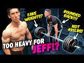 Jeff Cavaliere - Athlean-X || NO APOLOGY… JUST TERRIBLE DEADLIFT FORM WITH “REAL” WEIGHTS?