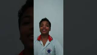 Aluno Henrique do 6° ano, homenageando seu pai.