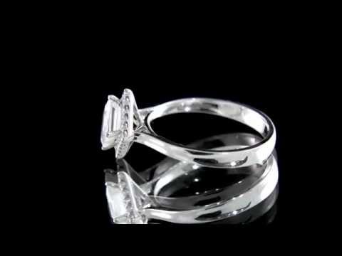 Unusual Asscher Cut Diamond Ring