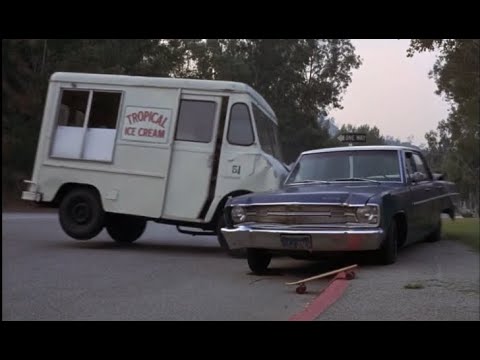 Ice cream truck chases Farrah Fawcett