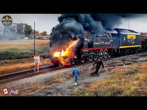 130 SHOCKING Train Crash Compilation Caught On Camera | Idiots In Cars | Best Of 2025
