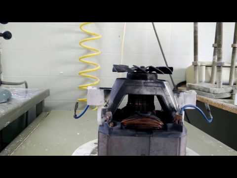 Domel bypass vacuum motor replace brushes