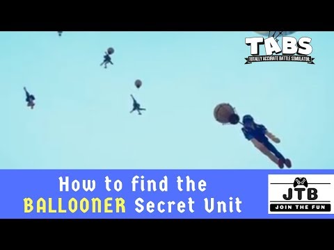 TABS Renaissance Ballooner Secret Unit - Where to Find Him + Gameplay with Music