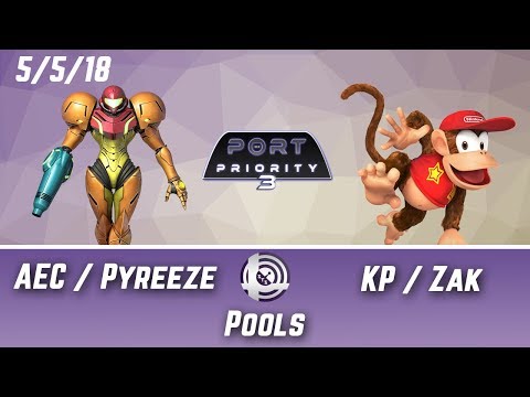 Port Priority 3 - AEC|Pyreeze (Samus) Vs. KP|Zak (Diddy Kong) - Pools