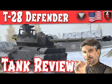 WOT Blitz T-28 Defender Review & Guide Tier 8 American Tank Destroyer | World of Tanks Blitz